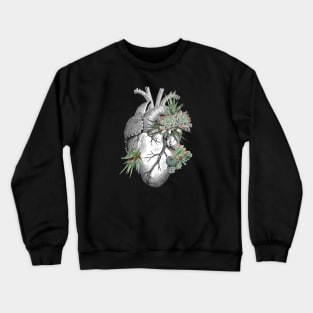 Plants lovers with Human heart, succulents plant lovers Crewneck Sweatshirt